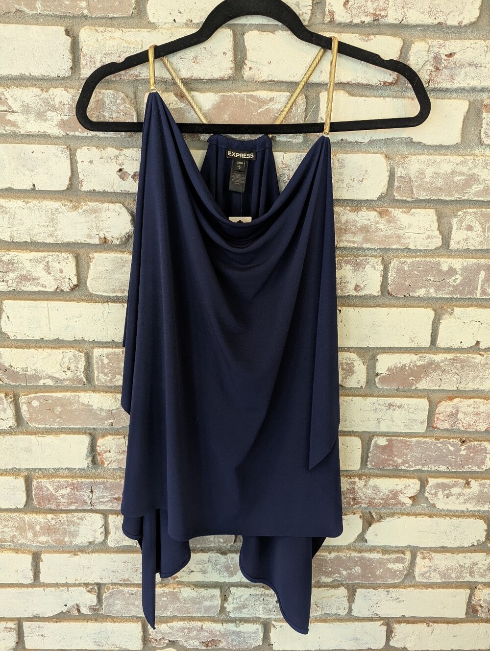 Express Navy Drapey Camisole
